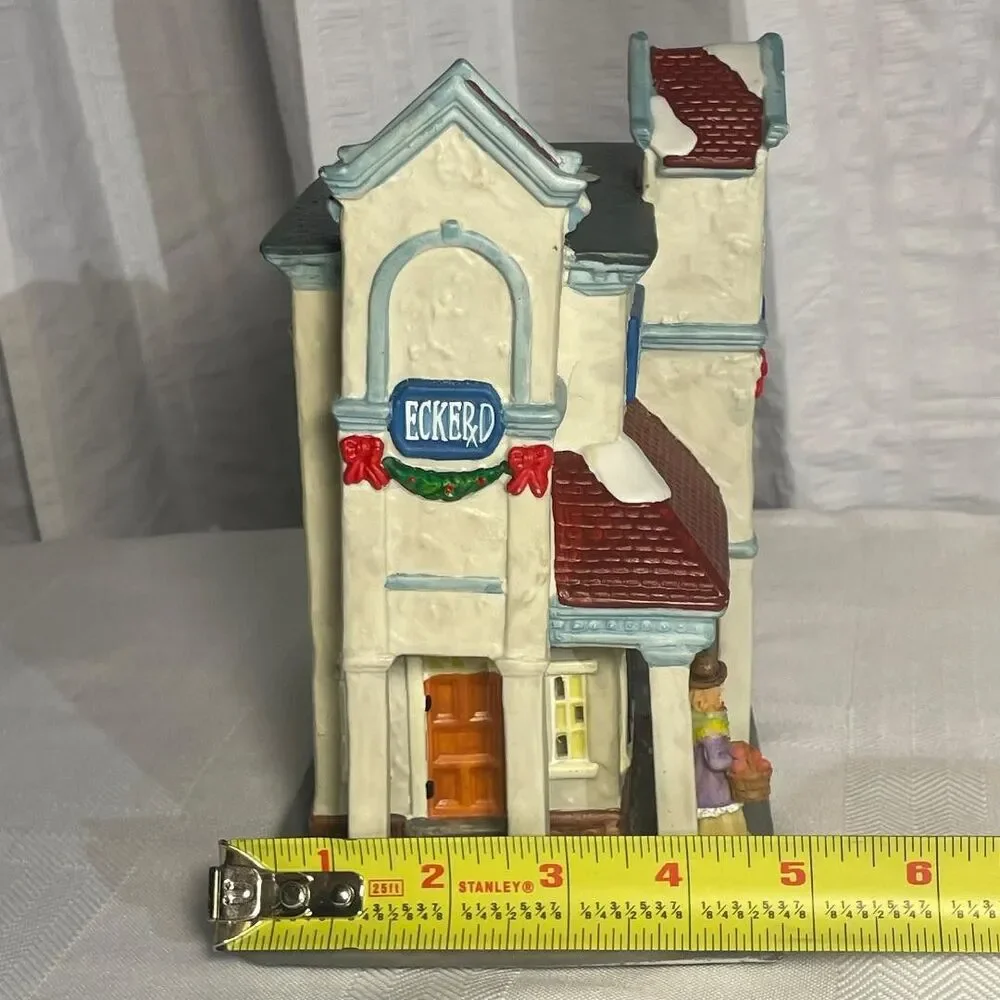 Vintage Eckerd Drug Store Christmas Village Pharmacy Building Rare 7.5
